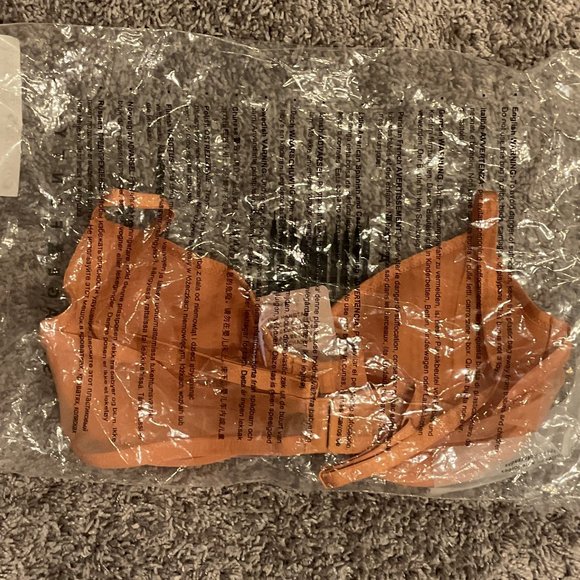 Savage X Fenty By Rihanna Sheer X Demi Spacer Bra - 36D - Terracotta Pink - NEW! - Picture 7 of 9